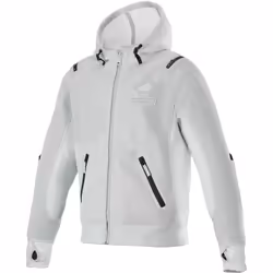 Alpinestars Moflow Air Tech Sweat à capuche zippé moto, gris, taille L pour Hommes