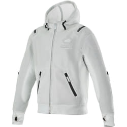 Alpinestars Moflow Air Tech Sweat à capuche zippé moto, gris, taille 3XL pour Hommes