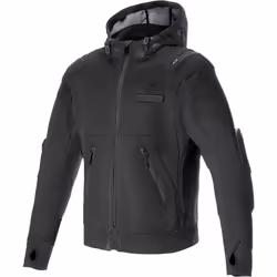 Alpinestars Moflow Air Tech Sweat à capuche zippé moto, noir, taille M pour Hommes