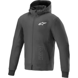 Alpinestars Radium Tech Sweat à capuche zippé moto, noir-blanc, taille 3XL pour Hommes