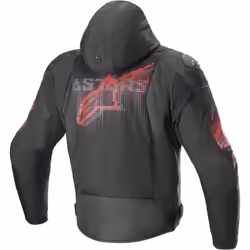 Alpinestars Zaca Air Venom veste textile de moto imperméable, noir-rouge, taille XL pour Hommes