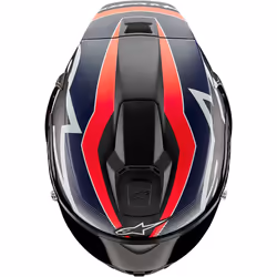 Alpinestars Supertech R10 Team Carbon Casque, noir-rouge-bleu, taille M pour Hommes
