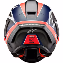 Alpinestars Supertech R10 Team Carbon Casque, noir-rouge-bleu, taille M pour Hommes