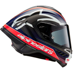 Alpinestars Supertech R10 Team Carbon Casque, noir-rouge-bleu, taille XL pour Hommes