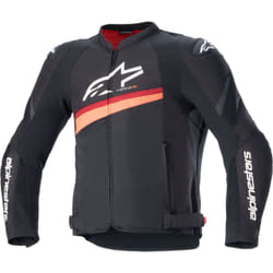 Alpinestars T-GP Plus R V4 Airflow veste textile de moto perforée, noir-rouge, taille M pour Hommes