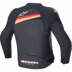 Alpinestars T-GP Plus R V4 Airflow veste textile de moto perforée, noir-rouge, taille M pour Hommes