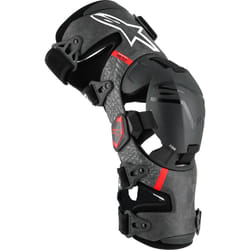 Alpinestars Supertech RK-10 Plasma Orthèses de genou, noir-rouge, taille XL pour Hommes