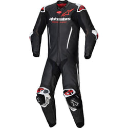 Alpinestars GP-R7 Combinaison moto 1 pièce en cuir, noir-blanc-rouge, taille 54 pour Hommes