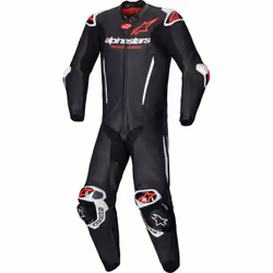 Alpinestars GP-R7 Combinaison moto 1 pièce en cuir, noir-blanc-rouge, taille 54 pour Hommes