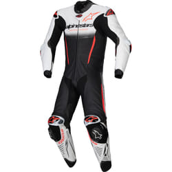Alpinestars GP-R7 Combinaison moto 1 pièce en cuir, noir-blanc-rouge, taille 54 pour Hommes