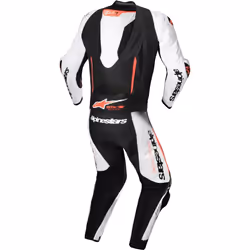 Alpinestars GP-R7 Combinaison moto 1 pièce en cuir, noir-blanc-rouge, taille 54 pour Hommes