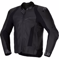 Alpinestars Missile V3 Blouson de moto en cuir, noir, taille 48 pour Hommes