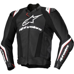 Alpinestars Missile Ignition V3 Blouson en cuir de moto perforé, noir-blanc, taille 56 pour Hommes