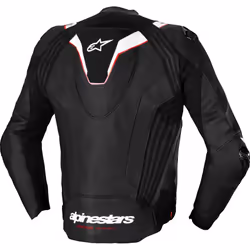 Alpinestars Missile Ignition V3 Blouson en cuir de moto perforé, noir-blanc, taille 56 pour Hommes