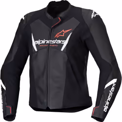 Alpinestars Stella Faster V3 Moto femme cuir Jacke, noir-blanc-rose-orange, taille 38 pour Femmes