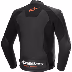 Alpinestars Faster V3 Airflow Blouson de moto perforé en cuir / textile, noir-rouge, taille 54 pour Hommes