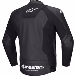 Alpinestars Faster V3 Airflow Blouson de moto perforé en cuir / textile, noir-blanc, taille 50 pour Hommes