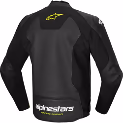 Alpinestars Faster V3 Airflow Blouson de moto perforé en cuir / textile, noir-jaune, taille 52 pour Hommes