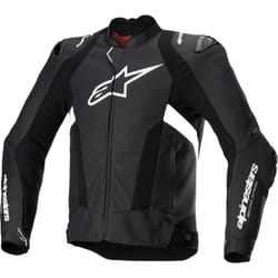 Alpinestars Missile V3 Airflow Blouson en cuir de moto perforé, noir-blanc, taille 56 pour Hommes
