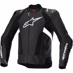 Alpinestars Missile V3 Airflow Blouson en cuir de moto perforé, noir-blanc, taille 56 pour Hommes