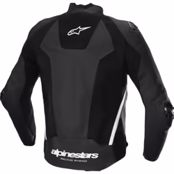 Alpinestars Missile V3 Airflow Blouson en cuir de moto perforé, noir-blanc, taille 56 pour Hommes