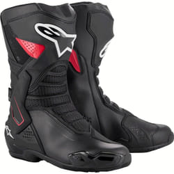 Alpinestars SMX-6 Drystar® v3 Bottes de moto imperméables, noir-blanc-rouge, taille 40 pour Hommes