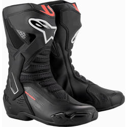 Alpinestars SMX-6 V3 Fluo Bottes de moto, noir-rouge, taille 40 pour Hommes