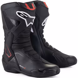 Alpinestars SMX-6 V3 Bottes de moto, noir-blanc-rouge, taille 37 pour Hommes