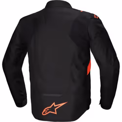 Alpinestars T-Jaws V4 Veste textile de moto imperméable, noir-rouge, taille 2XL pour Hommes