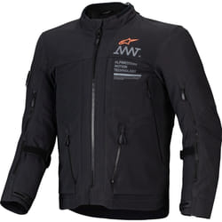 Alpinestars AMT-8 Stretch Drystar XF Veste textile de moto imperméable, noir, taille XL pour Hommes