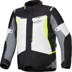 Alpinestars ST-1 Veste textile de moto imperméable, noir-gris-jaune, taille XL pour Hommes