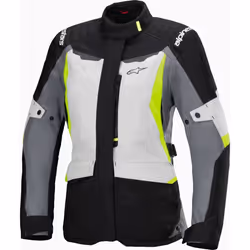 Alpinestars Stella ST-1 imperméable dames moto textile veste, noir-gris-jaune, taille M pour Femmes