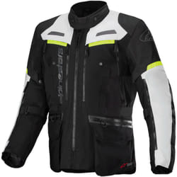 Alpinestars Bogota Pro Drystar® veste textile de moto impermÃ©able, noir-gris-jaune, taille M pour Hommes