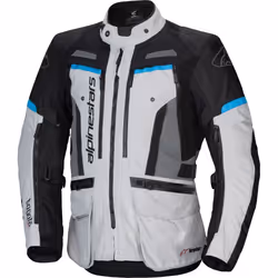 Alpinestars Bogota Pro Drystar® veste textile de moto imperméable, gris-bleu, taille 4XL pour Hommes