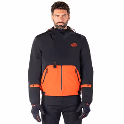 Alpinestars Mootant WP Veste textile de moto imperméable, noir-orange, taille L pour Hommes - Vue supplémentaire 4