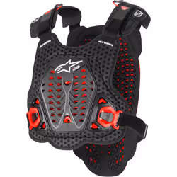 Alpinestars A-5 Plasma Armure de poitrine, noir-rouge, taille M L pour Hommes