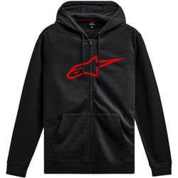 Alpinestars Ageless V3 Sweat à capuche zippé, noir-rouge, taille L pour Hommes