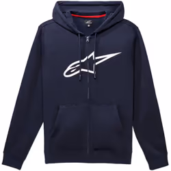 Alpinestars Ageless V3 Sweat à capuche zippé, blanc-bleu, taille XL pour Hommes