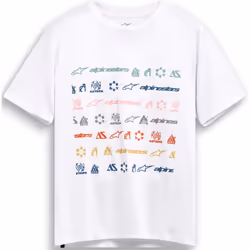 Alpinestars Glyfs CSF T-shirt, blanc, taille 2XL pour Hommes