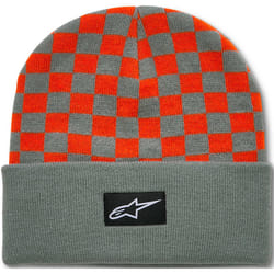 Alpinestars Checkered Cuff Beanie, vert-orange pour Hommes