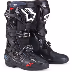 Alpinestars Tech 10 Enduro Bottes de motocross, noir-blanc, taille 43 pour Hommes