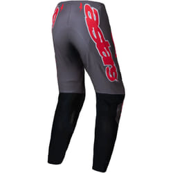 Alpinestars Supertech Lipan Pantalons de motocross, gris-rouge, taille 34 pour Hommes