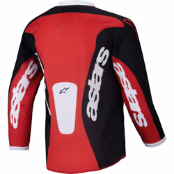Alpinestars Racer Veil Maillots de motocross pour enfants, noir-rouge, taille 2XS pour Des gamins