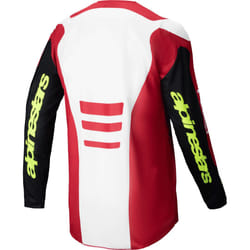 Alpinestars Fluid Haul Maillot de motocross, noir-rouge, taille M pour Hommes