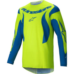 Alpinestars Fluid Haul Maillot de motocross, bleu-jaune, taille M pour Hommes