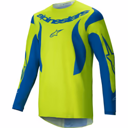 Alpinestars Fluid Haul Maillot de motocross, bleu-jaune, taille XL pour Hommes