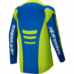 Alpinestars Fluid Haul Maillot de motocross, bleu-jaune, taille XL pour Hommes