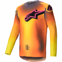 Alpinestars Supertech Lipan Maillot de motocross, jaune-orange, taille M pour Hommes