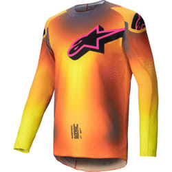 Alpinestars Supertech Lipan Maillot de motocross, jaune-orange, taille XL pour Hommes
