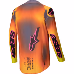 Alpinestars Supertech Lipan Maillot de motocross, jaune-orange, taille XL pour Hommes